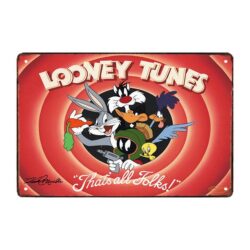 advertising plate looney tunes year 80