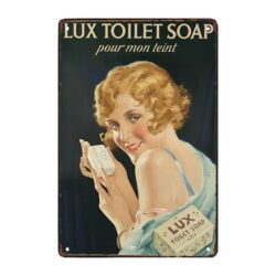 lux advertising plaque