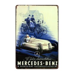 mercedes advertising plate