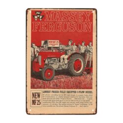 old massey ferguson metal advertising plate