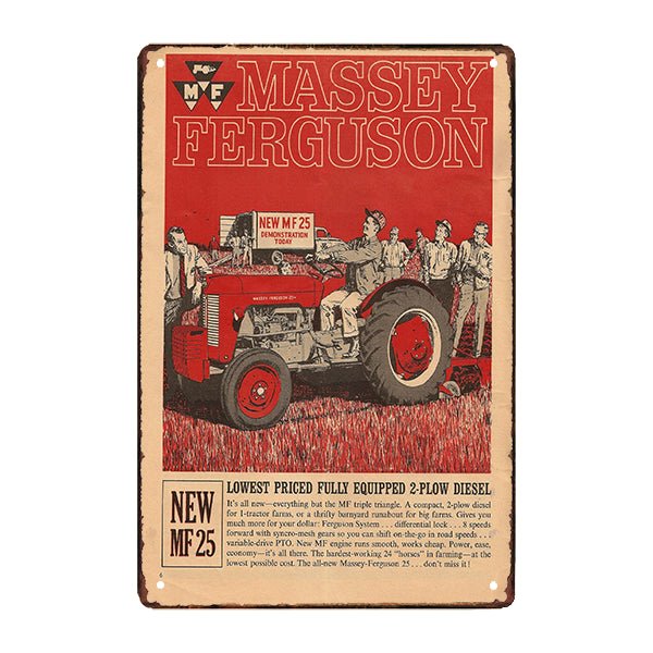old massey ferguson metal advertising plate old massey ferguson metal advertising plate