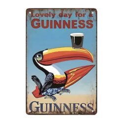 advertising plate metal guinness