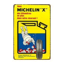 michelin x advertising plate