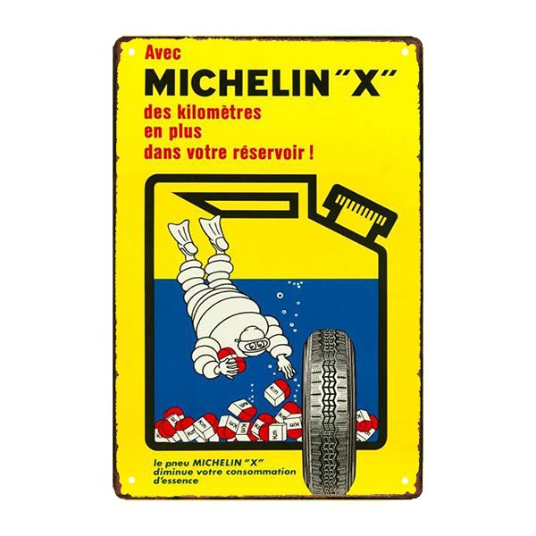 michelin x advertising plate michelin x advertising plate