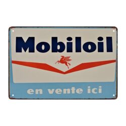 advertising plate mobiloil 1