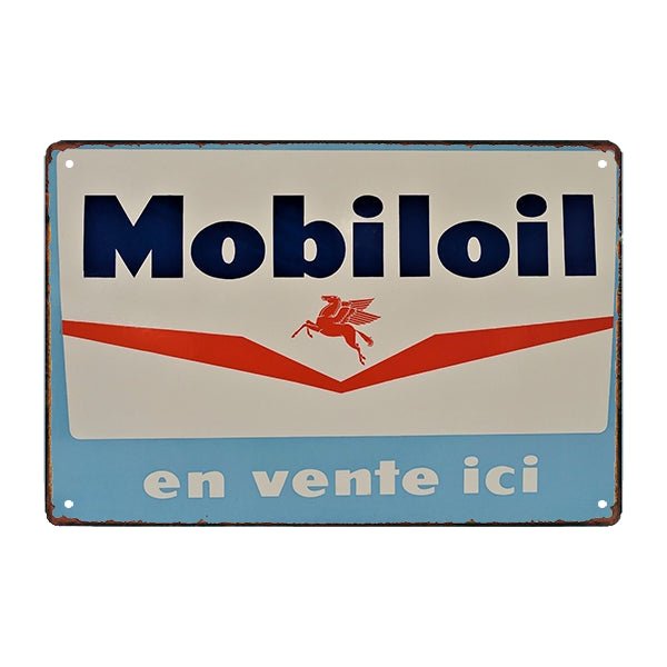 advertising plate mobiloil 1 advertising plate mobiloil 1