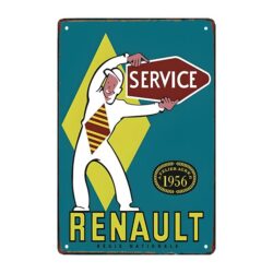 retro motor advertising plate