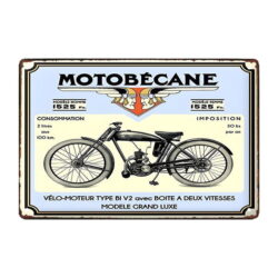 motobecane advertising plate