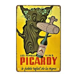 advertising plate picardy reflet de la vine