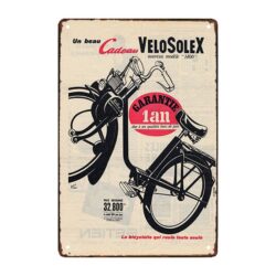 retro mechanical advertising plate