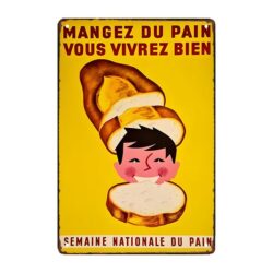 retro pain advertising plate