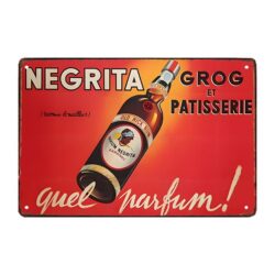advertising plate rum negrita