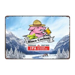 advertising plate rinse pig ipa