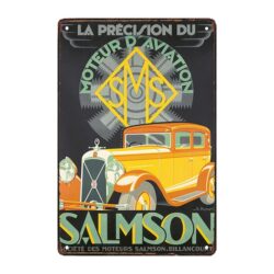 advertising plaque salmson vintage