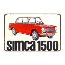 advertising plate simca 1500