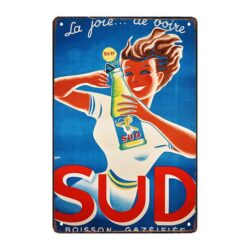 advertising plate soda french