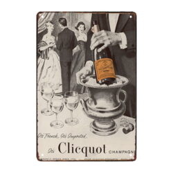 advertising plate victor clicquot champagne