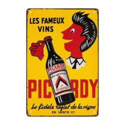 advertising plate wines picardy