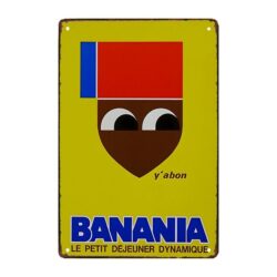 vintage banania advertising plate