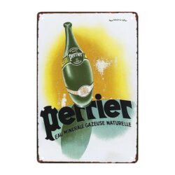 vintage perrier advertising plate