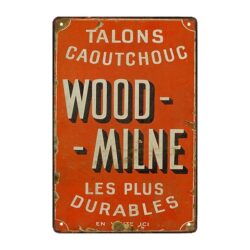 advertising plaque wood milne