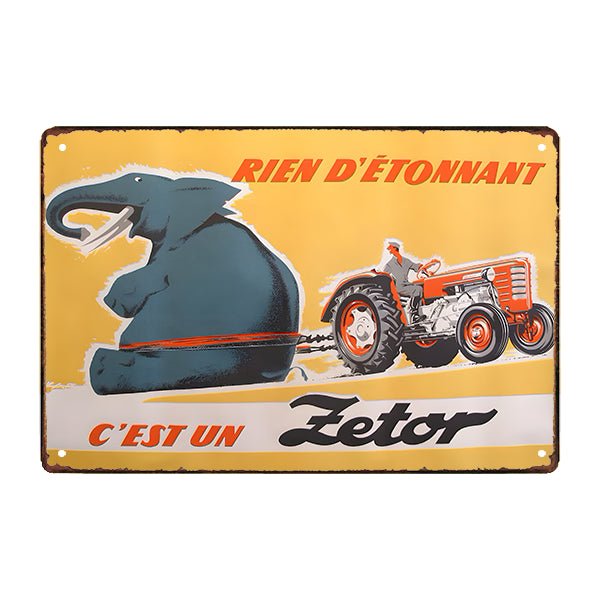 zetor advertising plaque zetor advertising plaque