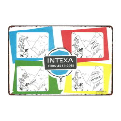 knitwear intexa advertising plaque