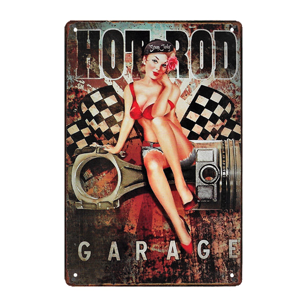 metal hotrod plate metal hotrod plate