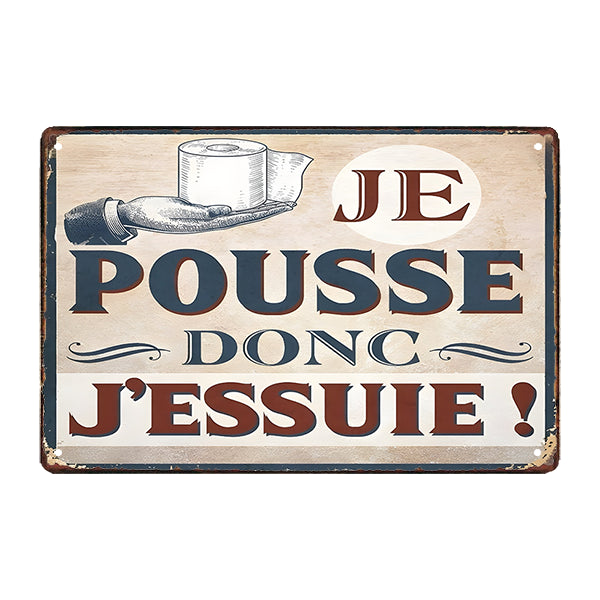 humorous metal plaque wc humorous metal plaque wc