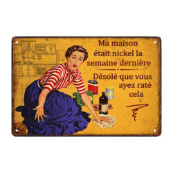 humor metal plaque