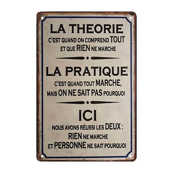 vintage humor metal plaque vintage humor metal plaque