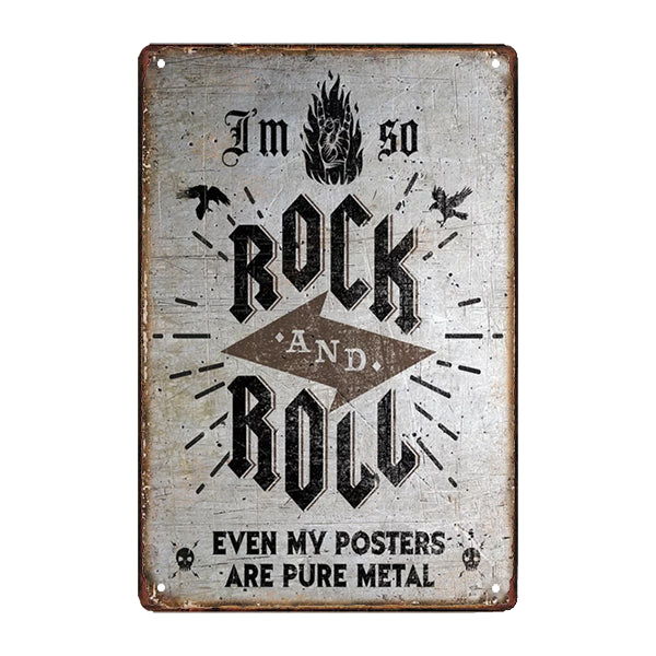 metal plate i am so rock n roll metal plate i am so rock n roll