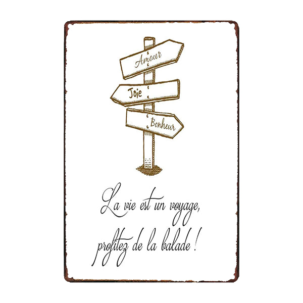 metal plaque life is a journey metal plaque life is a journey