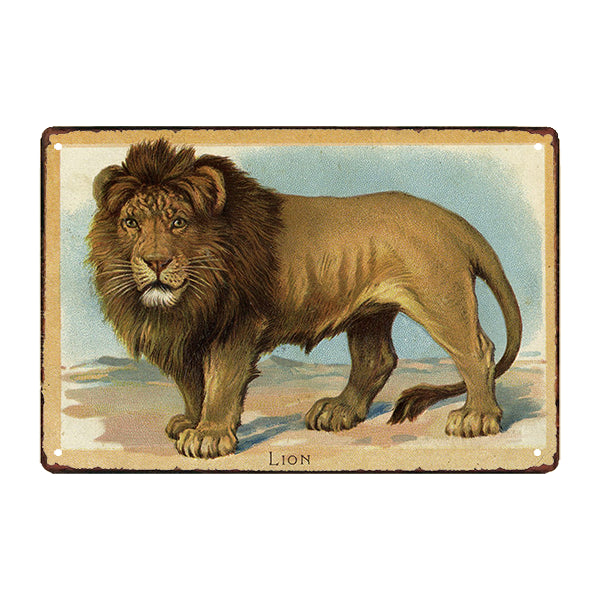 lion metal plaque lion metal plaque