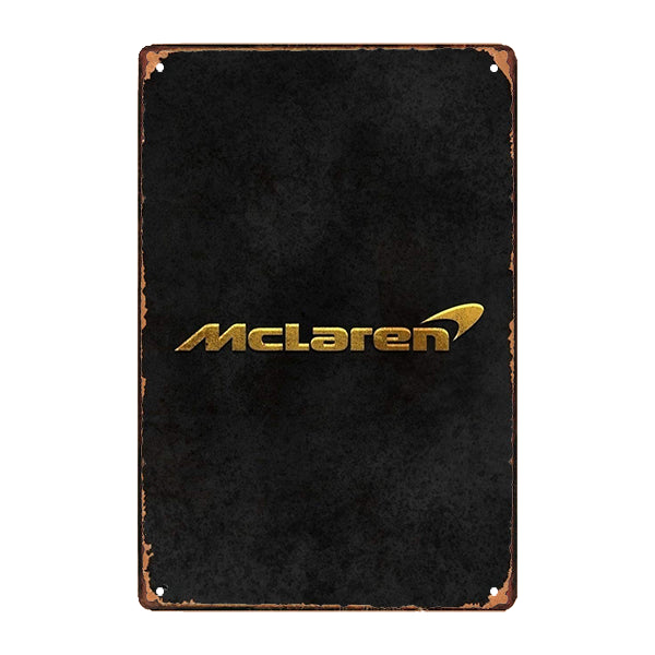mclaren metal plate mclaren metal plate