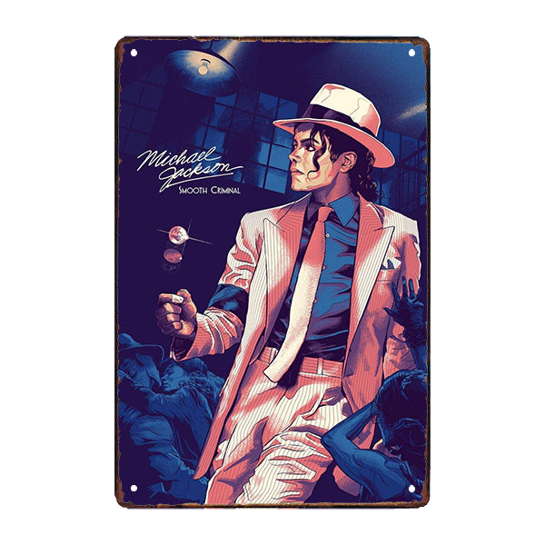 michael jackson metal plaque michael jackson metal plaque