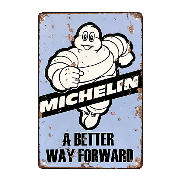 metal plaque michelin a better way forward metal plaque michelin a better way forward