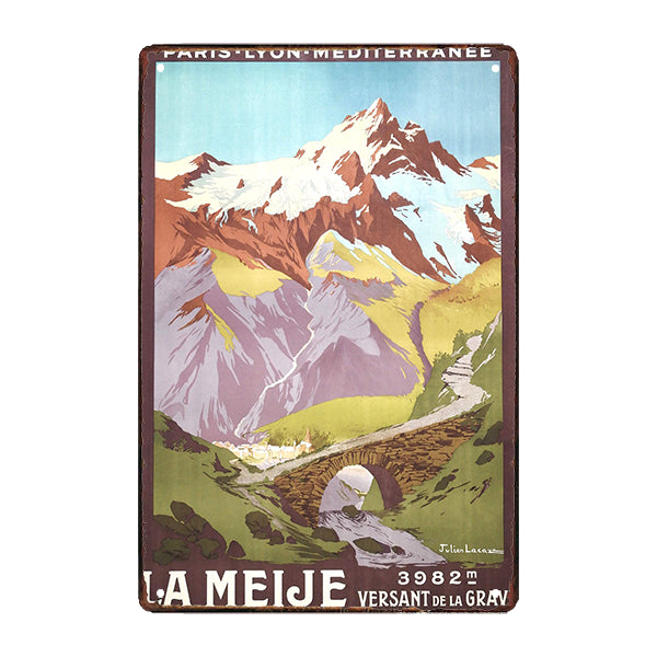 mountain metal plaque mountain metal plaque