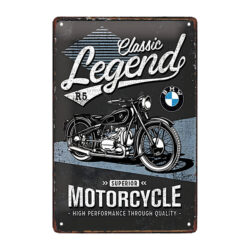 bmw motorcycle metal plate