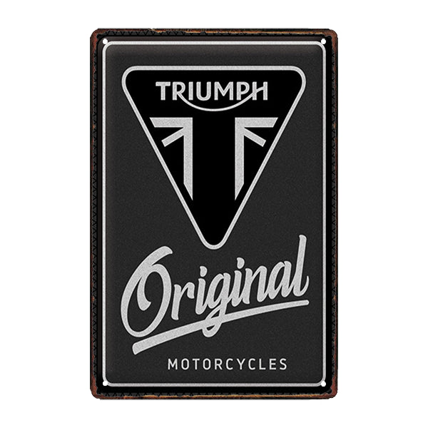 triumph metal motorcycle plate triumph metal motorcycle plate