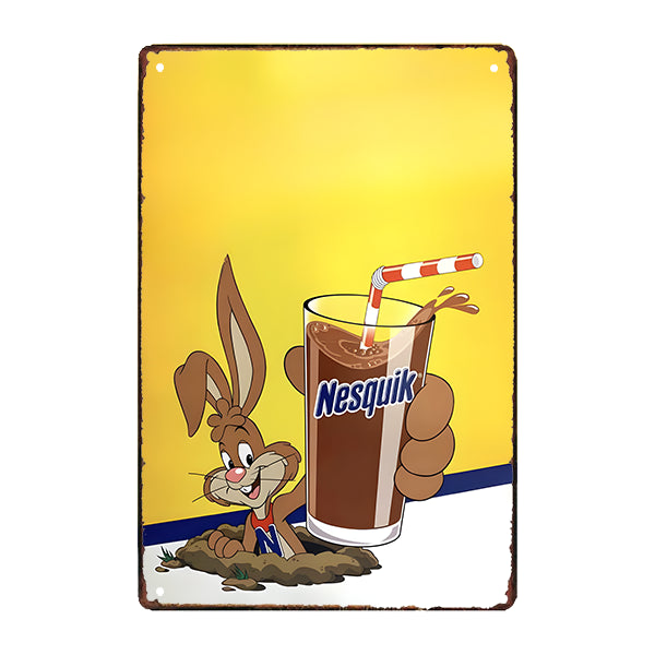 nesquik metal plate nesquik metal plate