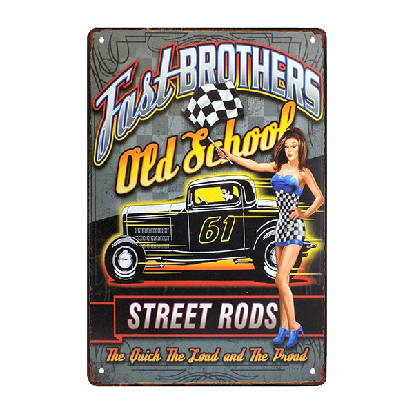 old school metal plate old school metal plate