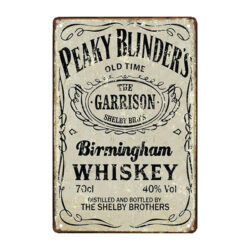 peaky blinders metal plaque