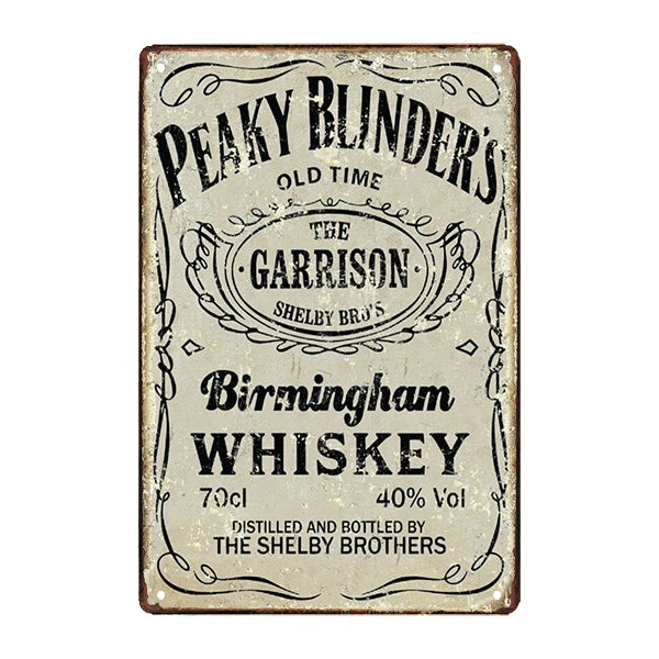 peaky blinders metal plaque peaky blinders metal plaque