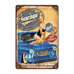 metal pinup car plate