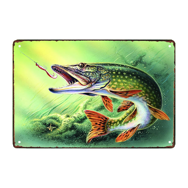 vintage metal plate br fish black bass vintage metal plate br fish black bass
