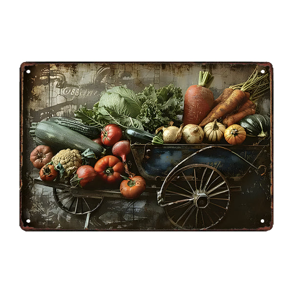 vegetable garden metal plate vegetable garden metal plate