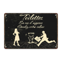 metal plate for toilet decoration