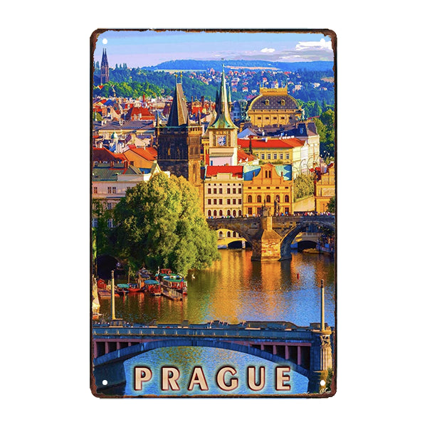 prague metal plate prague metal plate