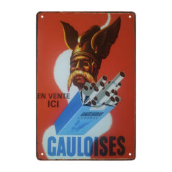 cigarette advertising metal plate